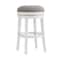 Alaterre Furniture Clara Swivel Bar Height Stool, White, 2PK ANCL04FDCR2 - alternate 1